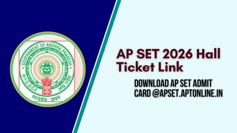 AP SET 2026 Hall Ticket Link