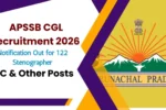 APSSB CGL Recruitment 2026 Notification Out
