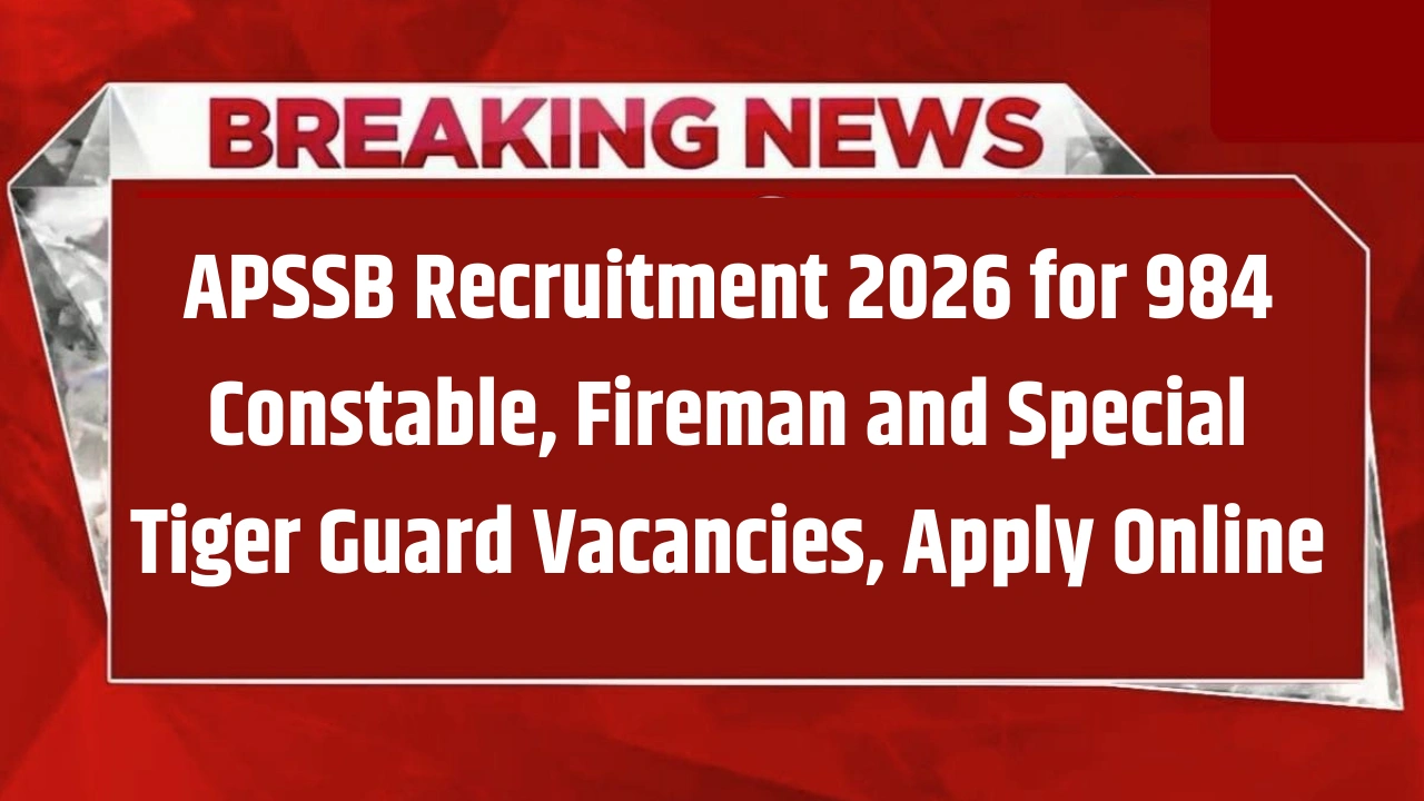 APSSB Recruitment 2026