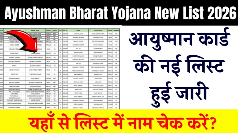 Ayushman Bharat Yojana New List 2026