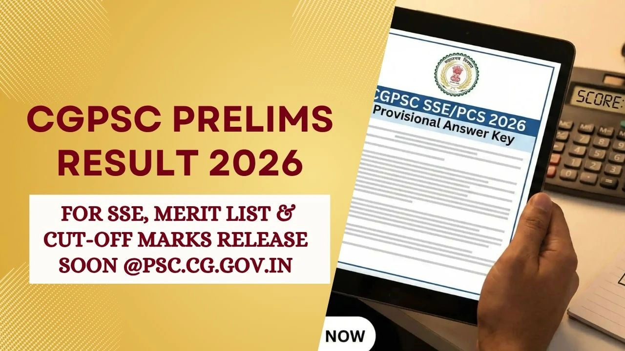 CGPSC Prelims Result 2026