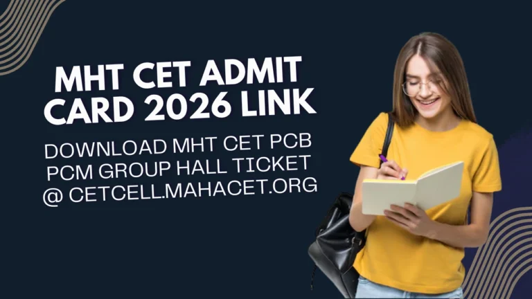 MHT CET Admit Card 2026 Link