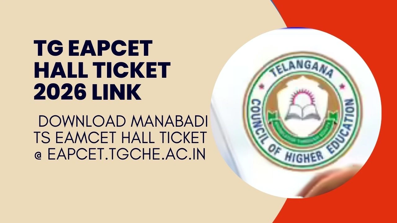 TG EAPCET Hall Ticket 2026 Link