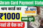 E Shram Card Payment Status