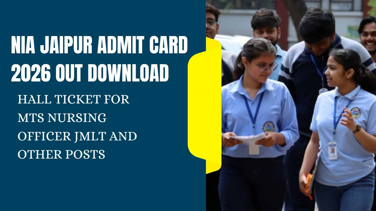 Hall Ticket for MTS Nursing Officer JMLT and Other Posts