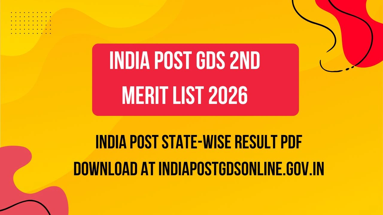 India Post GDS 2nd Merit List 2026