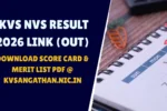 KVS NVS Result 2026 Link (Out)