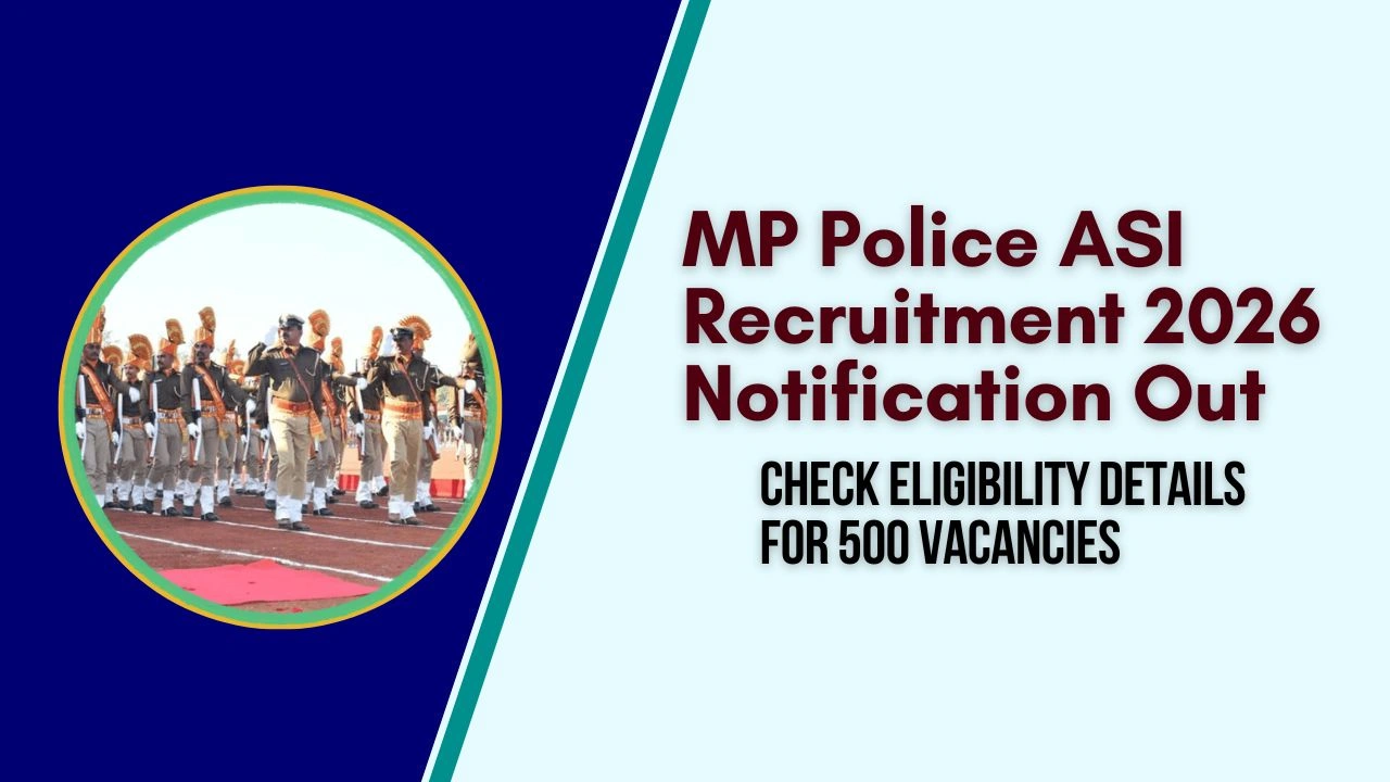 MP Police ASI Recruitment 2026 Notification Out