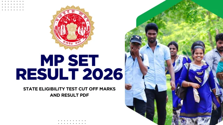 MP SET Result 2026
