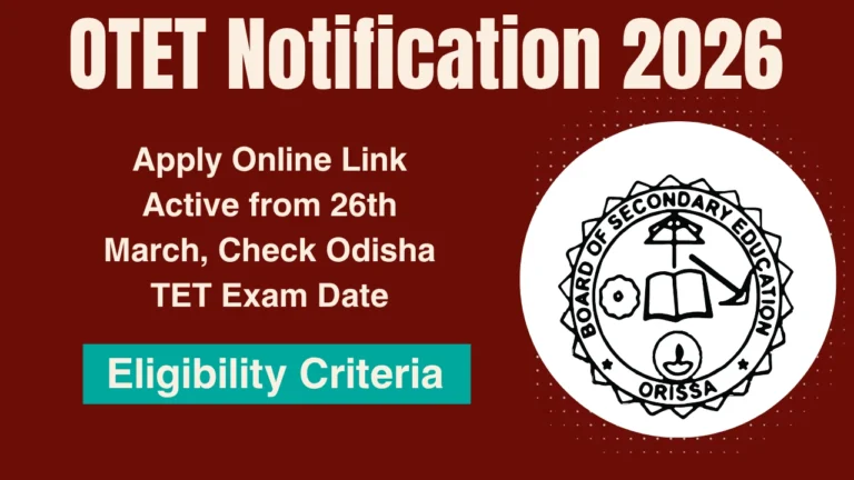 OTET Notification 2026