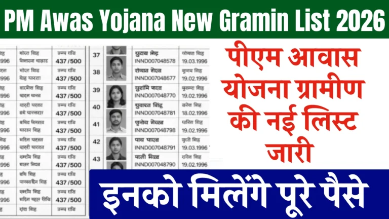 PM Awas Yojana New Gramin List 2026