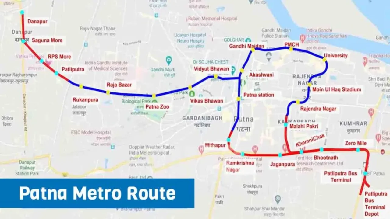 Patna Metro Rail Corporation Route Map