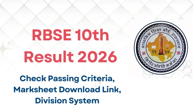 RBSE 10th Result 2026