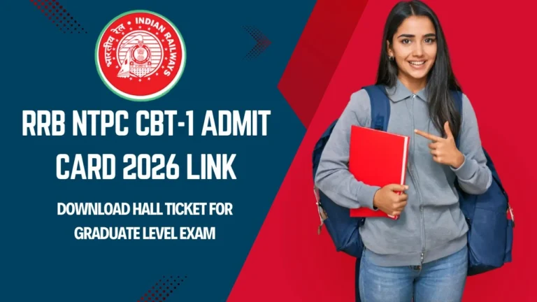 RRB NTPC CBT-1 Admit Card 2026 Link