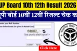 UP Board 10th 12th Result 2026