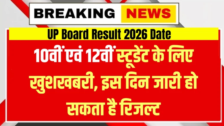 UP Board Result 2026 Date