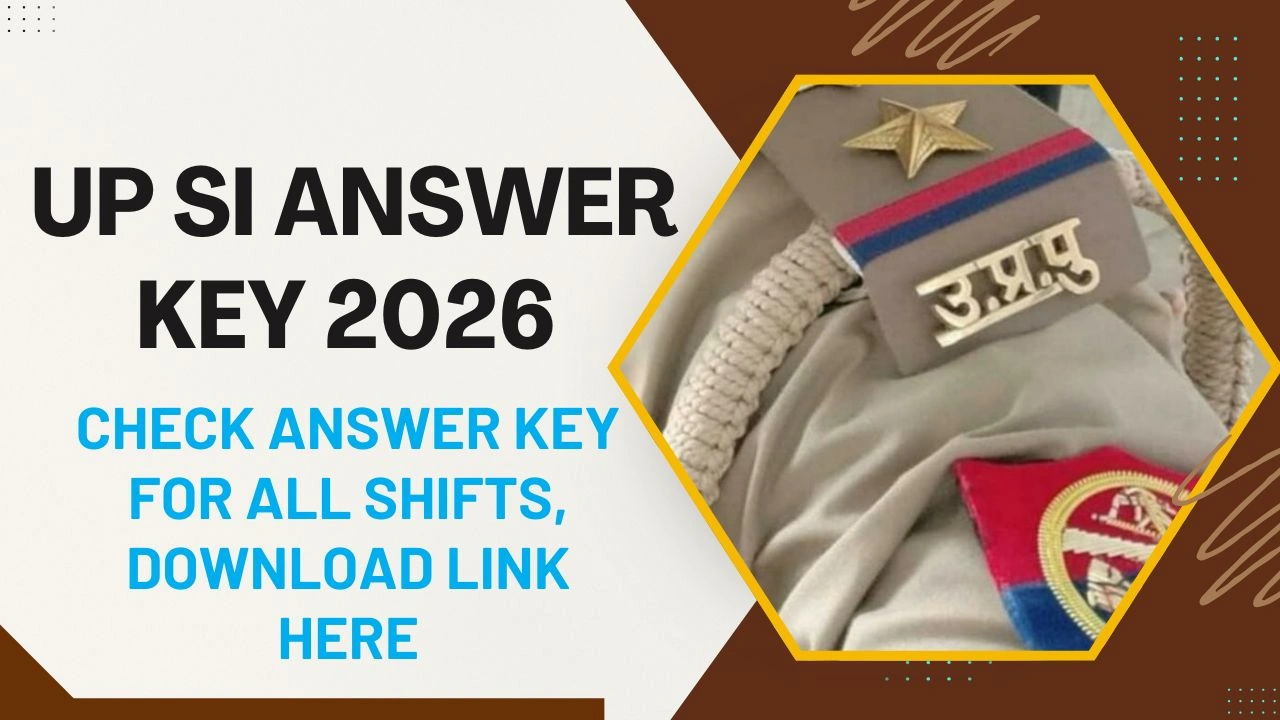 UP SI Answer Key 2026