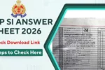 UP SI Answer Sheet 2026