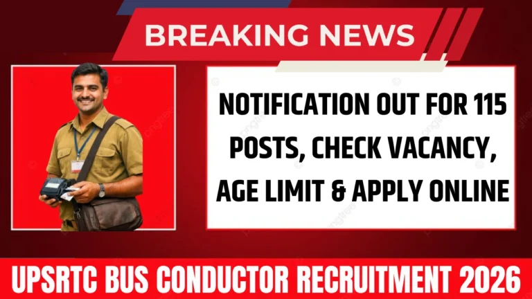 UPSRTC Bus Conductor Recruitment 2026