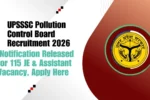 UPSSSC Pollution Control Board Recruitment 2026