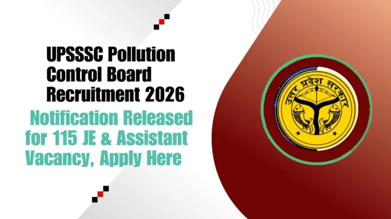 UPSSSC Pollution Control Board Recruitment 2026