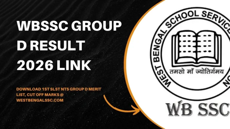 WBSSC Group D Result 2026 Link